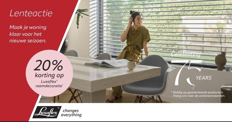 Lenteactie Luxaflex Lenteactie Luxaflex